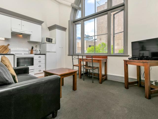Character Charm in the Heart of the City Spacious Two Bedroom Living at the Iconic Elliott Hotel