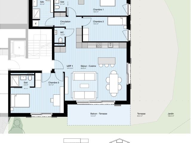 Chardonne grand 4.5 pieces avec jardin et belle vue lac | dreamo. Ch