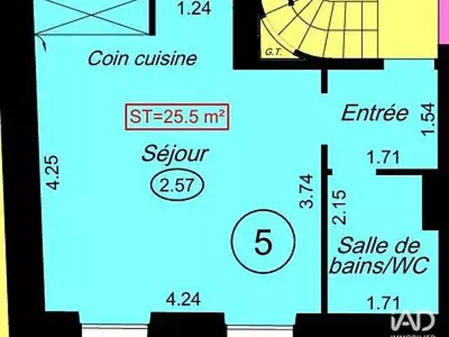 Charenton le Pont 94220 Achat / Vente appartement 1 pièce t1