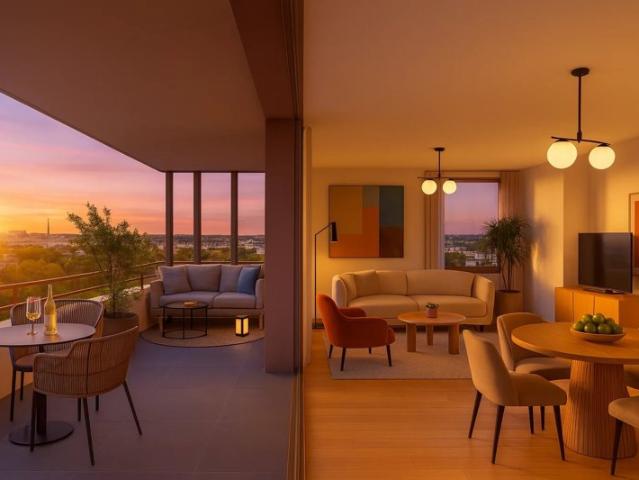 Charmant 4 pièces avec grand balcon plein sud