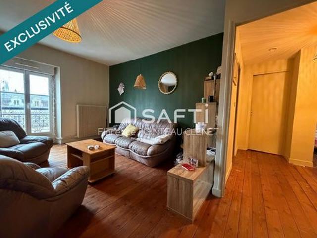 Charmant T3 de 69,45 m2 immeuble de caractère