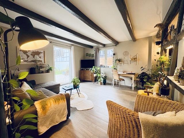 Charmant appartement 2 pièces à Nordhouse, avec grand jardin et terrasse neuve