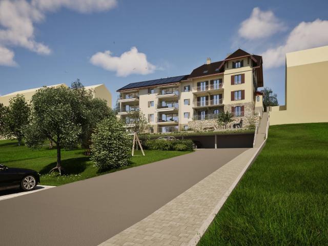 Charmant appartement neuf de 2½ pièces au rez supérieur avec grande terrasse | dreamo. Ch