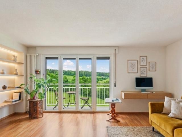 Charmant cocon de 3.5 pces au Locle, avec vue dégagée sur la nature