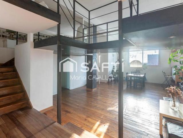 Charmant loft baigné de lumière au calme absolu