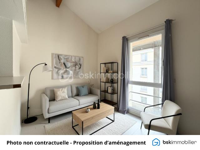 Charmant studio avec mezzanine – Dernier étage – Cœur de Bussy Saint Georges