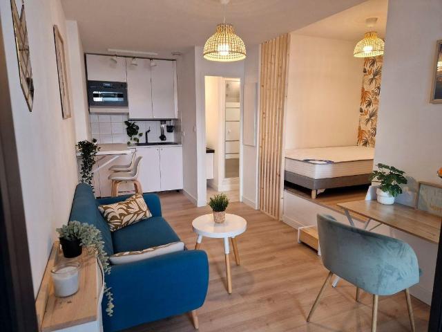 Charmant studio meublé T1Bis 21m² avec terrasse