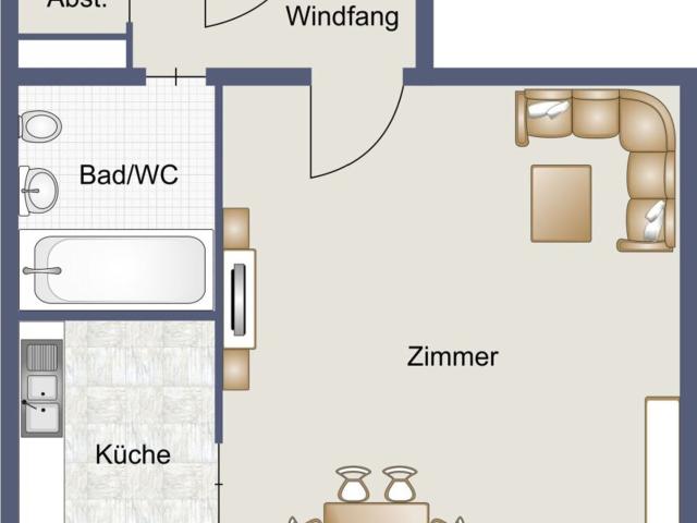 Charmante 1 Zimmer Wohnung in Lehen