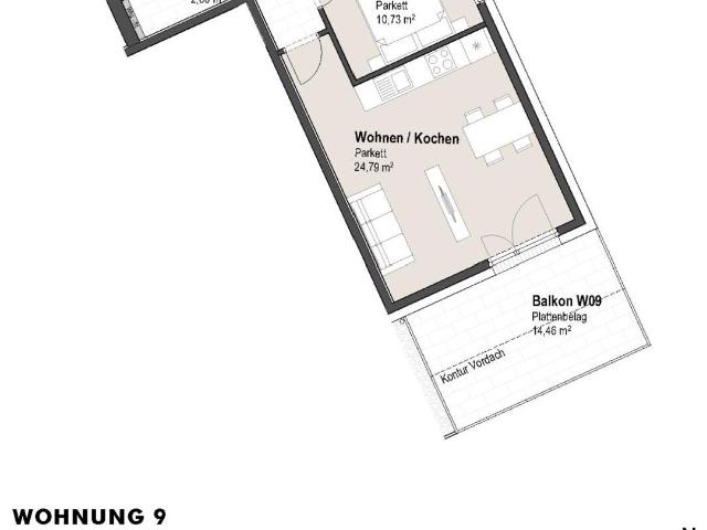 Charmante 2 Zimmer Wohnung mit Sonnigem Balkon und Modernem Wohnkonzept