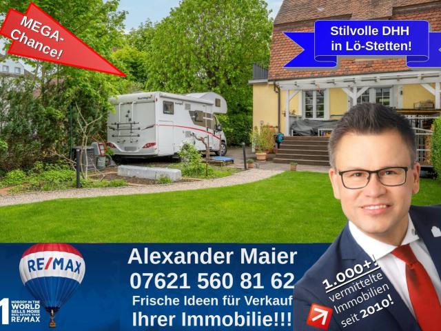 Charmante Doppelhaushälfte mit großem Garten in Toplage von Lörrach Stetten