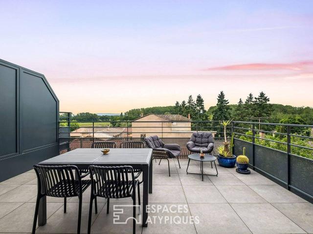 Charmante maison neuve en duplex avec terrasse et stationnement