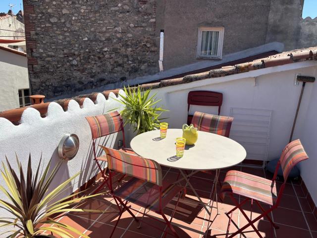 Charmante maison de village avec terrasse et vue sur le Cani. 91m² Céret