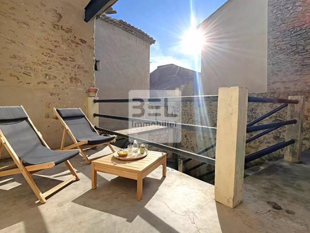 Charmante maison de village avec terrasse et solarium en Vallée de la Cèze