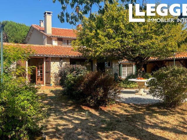Charmante maison en pierre. 5 chambres. Piscine. Beau terrain. Gîte possible. Proche commerces. Plain pied
