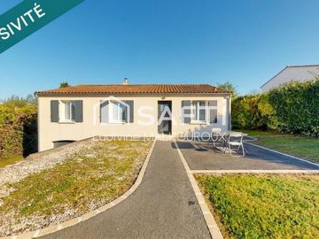 Charmante maison lumineuse DE PLAIN PIED avec sous sol complet – 10 min gare d’Angoulême