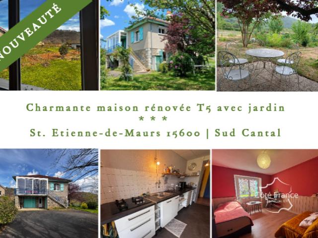Charmante maison renovée avec beau jardin à St. Etienne de M