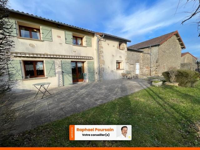 Charmante maison 4 chambres avec grange et garage sur 2900m2. 130m² Châteauponsac