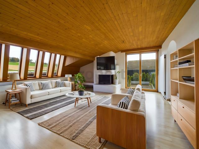 Charmante, renovierte 4.5 Zimmer Dachwohnung in Oberlunkhofen