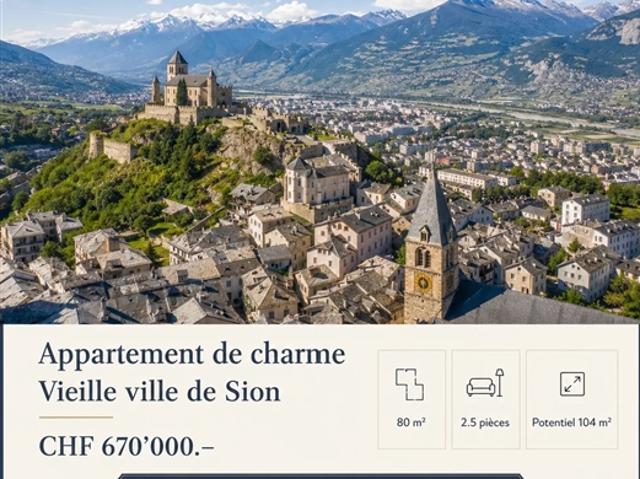Charmante Wohnung mit Charakter im Herzen der Altstadt von Sion