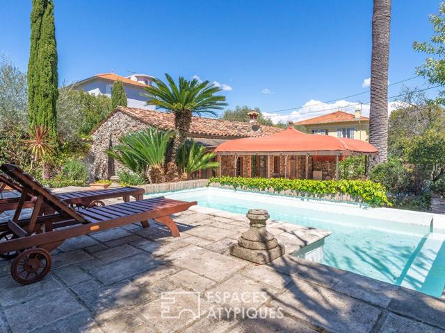 Charmante villa en pierres avec jardin et piscine au Cap d'Anti
