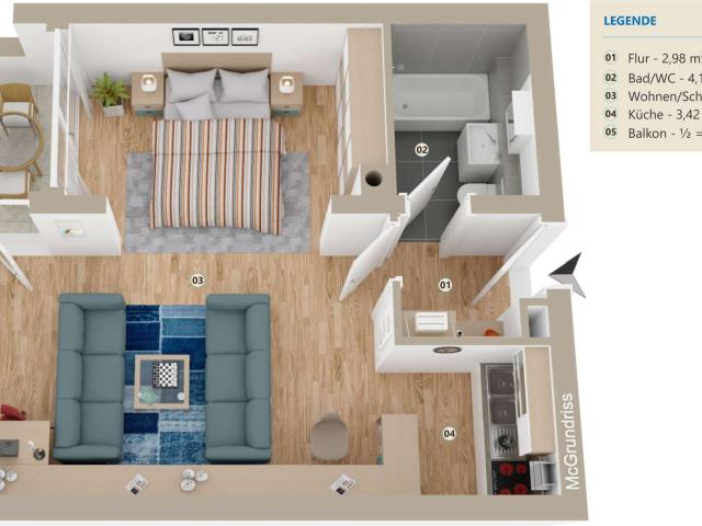 Charmantes Apartment in zentraler Lage von Freising