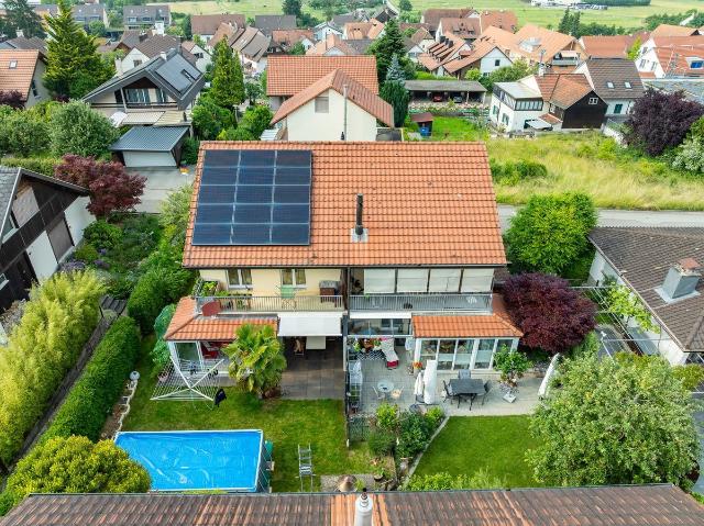 Charmantes halb freistehendes 5.5 Zi Einfamilienhaus familienfreundlich, ruhig, sonnig | dreamo. Ch