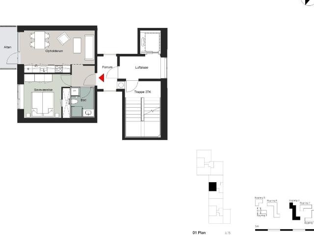 Charmerende 2 værelses lejlighed, 59 m²