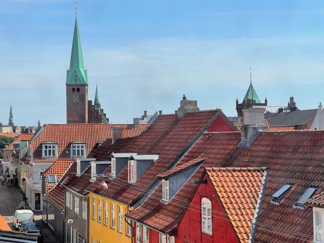 Charmerende toplans lejlighed med havudsigt i Helsingør