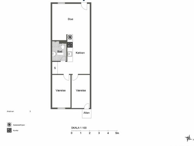 Charmerende og moderne bolig med altan KUN 2 MÅNEDERS DEPOSITUM!, Odense C, Fyn