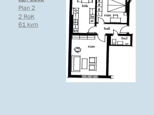 Charmiga lägenheter med tidstypiska detaljer nära 61 m² 8 063 kr