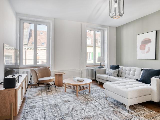 Charming 2 Bedroom Furnished Apartment in Basel Matthäus, Basel Amsterdam Apartments for Rent