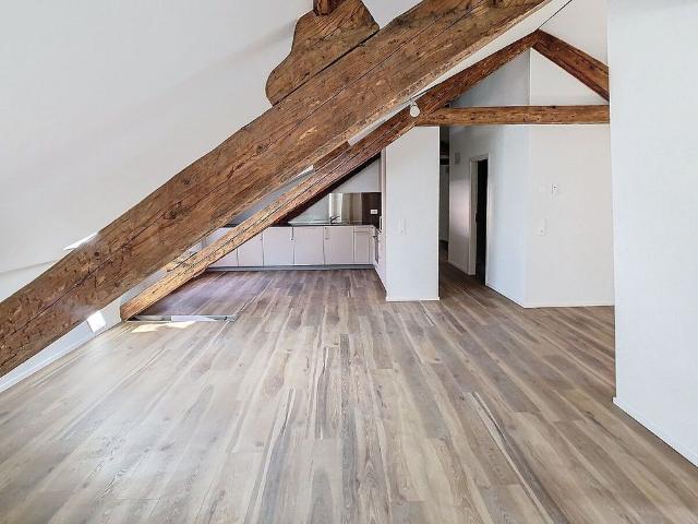 Charming 3.5 room apartment in the attic with exposed beams