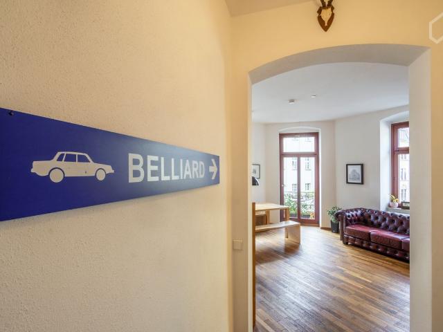Charming apartment with balcony in Dresden's trendy hip district, Dresden Amsterdam Apartments for Rent