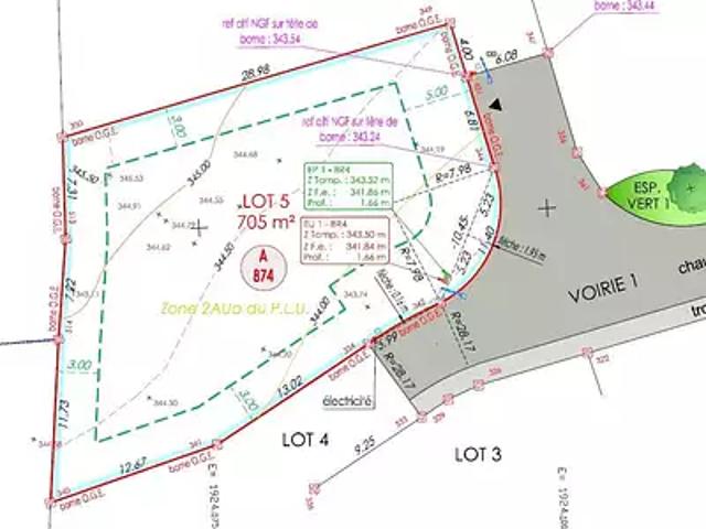 Charnay 25440 Achat / Vente terrain