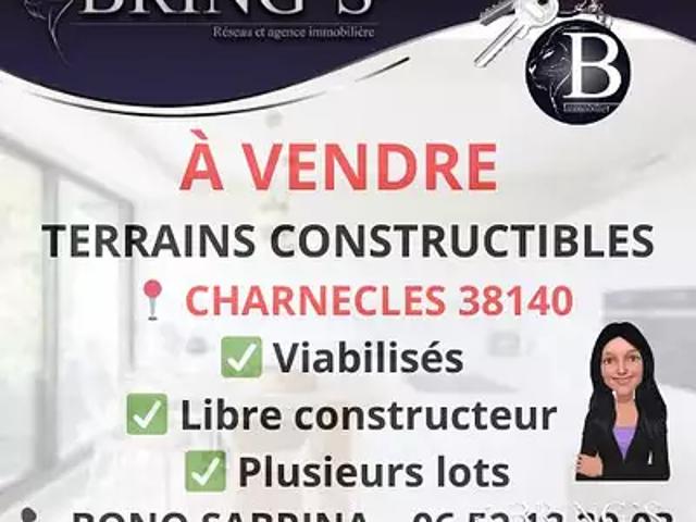 Charnècles 38140 Achat / Vente terrain