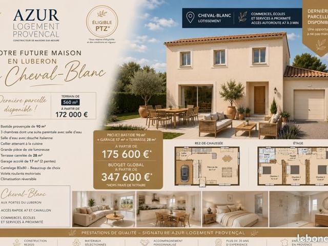 CHEVAL BLANC Terrain 560 m² + Bastide 90 m²