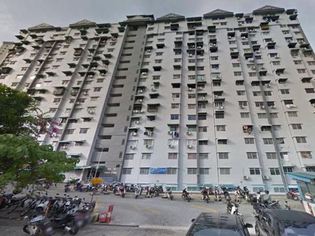 CHEAPEST Taman Utara Flat 2 Rooms High Floor Strategy Location