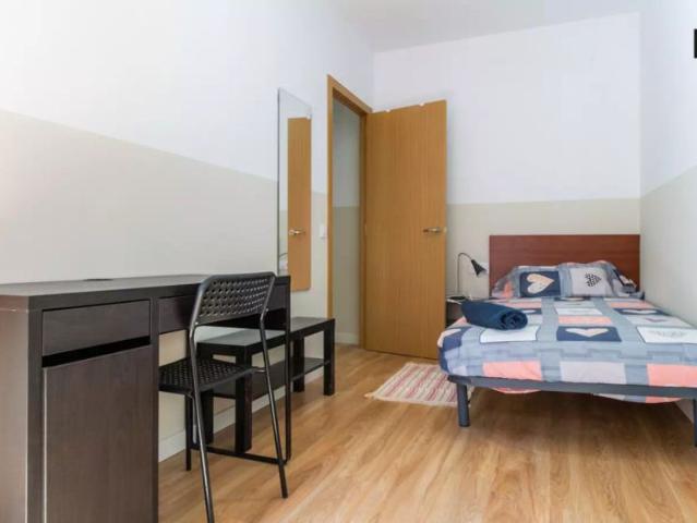 Chic room for rent in 6 bedroom apartment in El Raval