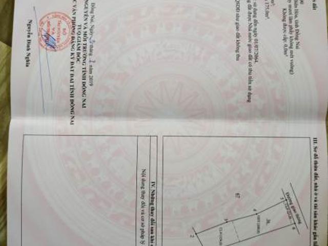 Chính chủ bán gấp đất Tam Phước 375m2 mua là lãi