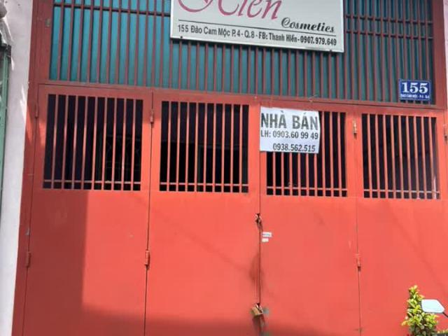 Chính chủ bán nhà tại 155 Đường Đào Cam Mộc, Phường 4, Quận 8, Hồ Chí Minh