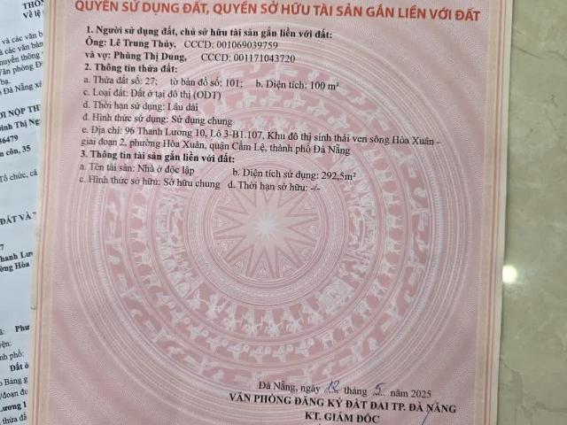 Chính chủ Bán nhà 96 Thanh Lương 10 Hoà Xuân, Cẩm Lệ, Đà Nẵng