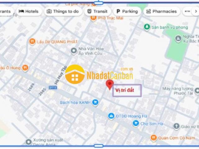 Chính chủ bán đất full thổ cư 285m2 khu dân cư hiện hữu. Lh0984682