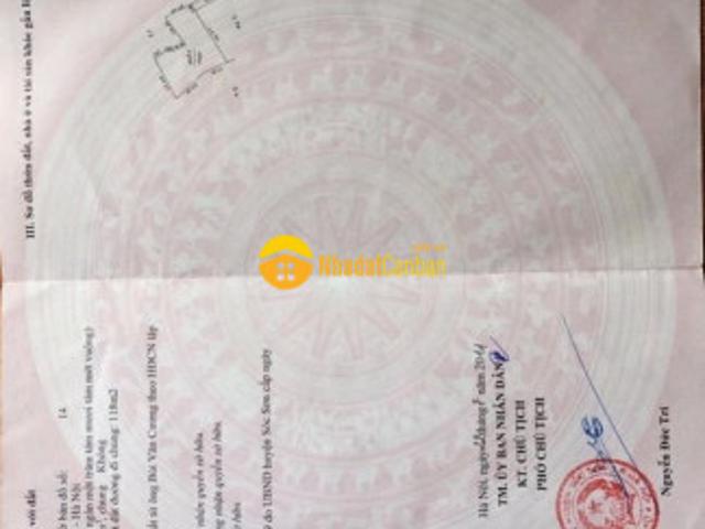 Chính chủ cần chuyển nhượng lô bds tại thôn đa hội, xã bắc sơn, huyện sóc sơn, hà nộ