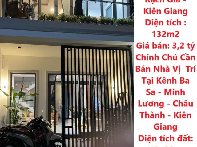 Chính Chủ Cần Bán Nhà Vị Trí Tại Đường Lộ Liên Hương Vĩnh Quang Rạch Giá Kiên Giang