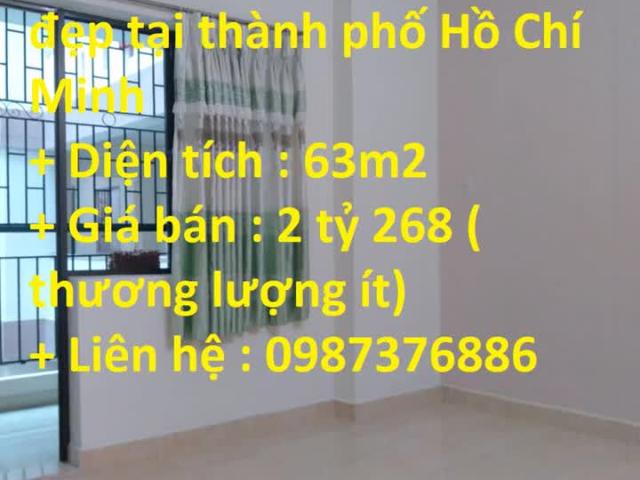 Chính chủ cần bán nhà vị trí đẹp tại thành phố Hồ Chí Minh