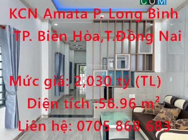 Chính chủ cần bán nhà sổ hồng riêng ngay KCN Amata Biên Hòa, Đồng Nai