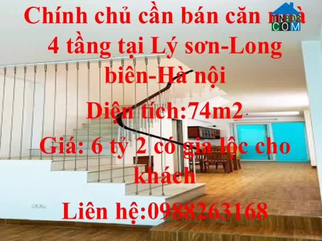Chính chủ cần bán nhanh căn nhà 4 tầng tại Lý Sơn, Long Biên, Hà Nội