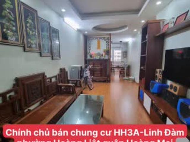 Chính chủ cần bán gấp chung cư HH3A Linh Đàm phường Hoàng Liệt quận Hoàng Mai. Giá 1 tỷ 8 có fix