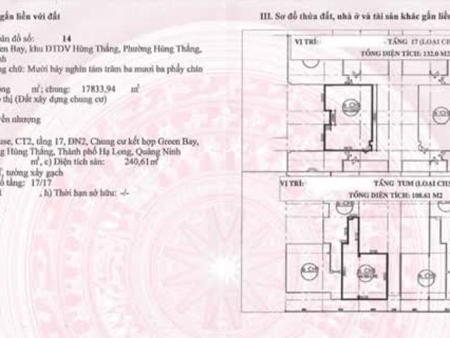 Chính chủ cần Bán gấp giá rẻ Căn Penthouse, View trực diện biển