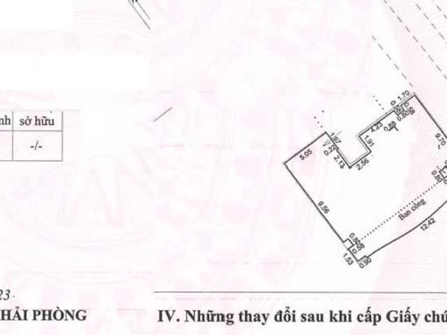 Chung cư Lê Hồng Phong, Đông Khê, Ngô Quyền Hải Phòng bìa đỏ, chỉ 33tr/m2